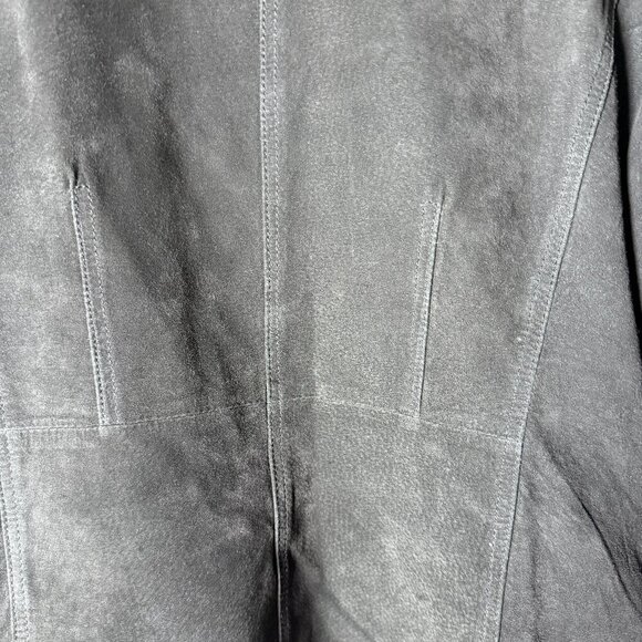 St. John's Bay Black Washable Suede Jacket Size Large - Picture 3 of 7